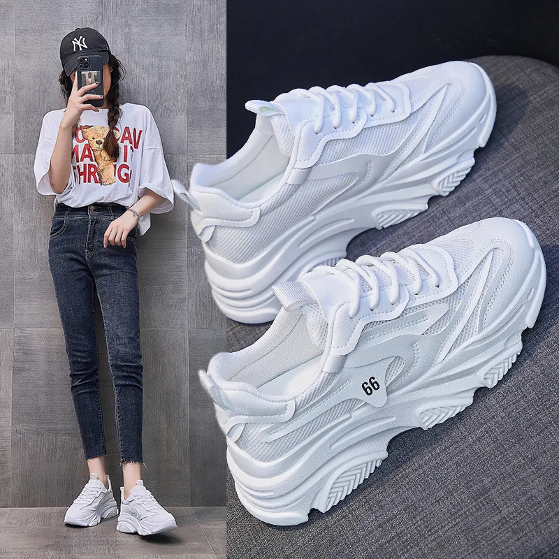 

Fashion Korean version 2022 trend autumn and winter new style thick-soled increase casual student sports shoes women