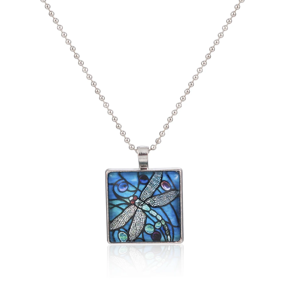 Blue Dragonfly Pendant Necklace for Women - Mystical Insect Jewelry, Perfect for Spring Garden image 6