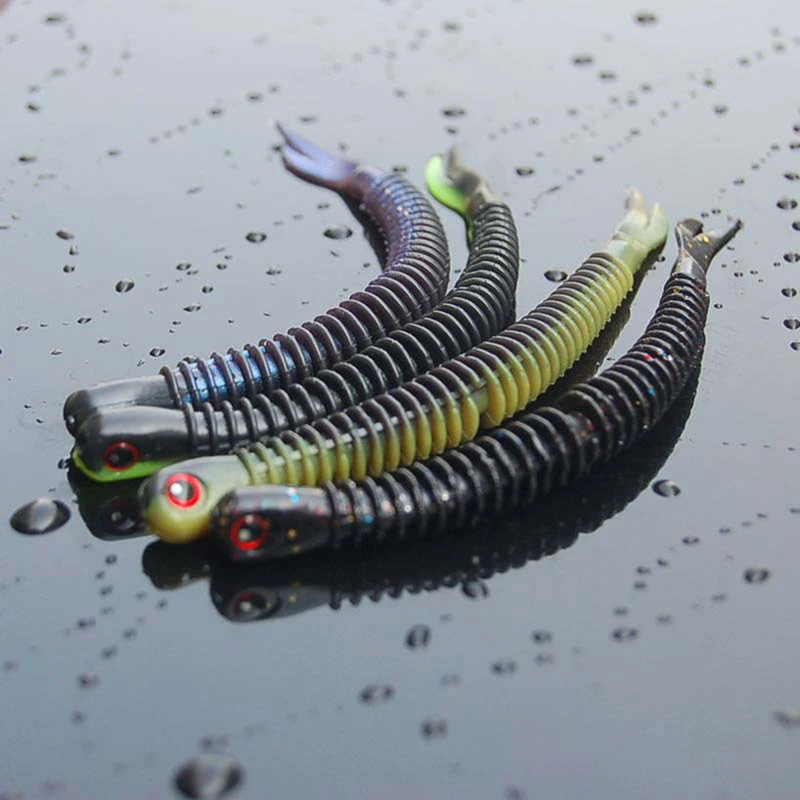 

Random Color Lifelike Insect Road Soft Lure 15CM Earthworm Fishing Silicone Artificial Bait Bionic Bait Fake Bait