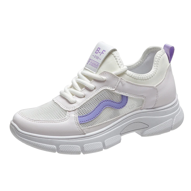 

2021 Women's Sports Shoes New Mesh Breathable Vulcanized Shoes Fashion Women Shoes Platform Sneakers Running Casual Shoes Women