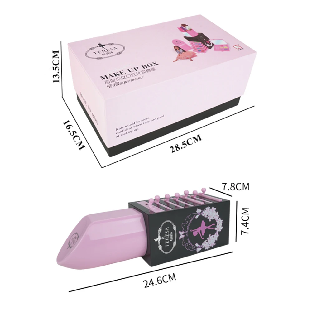 

Children Pretend Play Makeup Set Princess Cosmetics Set For Kids House Play Make Up Hairdressing Simulation Cosmetic Girl Gifts