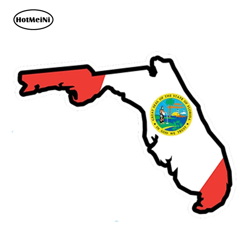 Оптовая продажа 50 шт./лот автомобильный Стайлинг флаг Флориды Форма карты