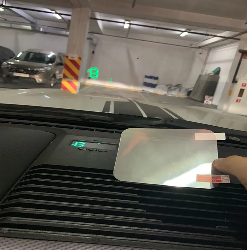 QHCP автомобильный HUD Дисплей Безопасный привод отражающий лобовое стекло экран проектор наклейка подходит для Ford Mustang