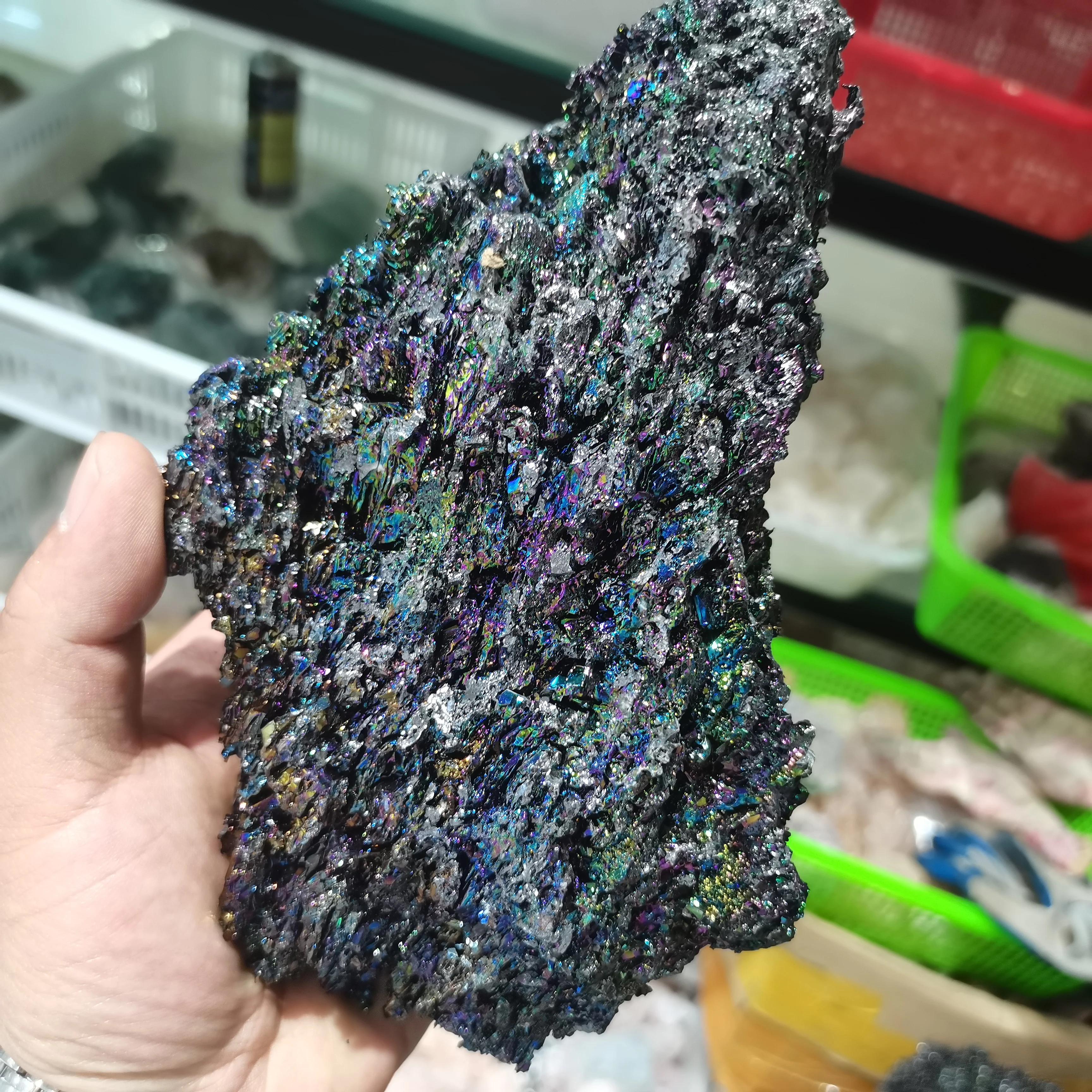 

Natural colorful ore specimens, home birthday gifts, wealth, good luck, cure