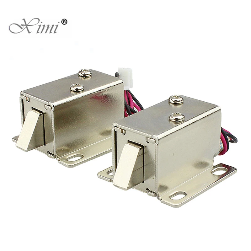 Маленький электронный замок электромагнитный на болтах для шкафа мини-замок 12 В