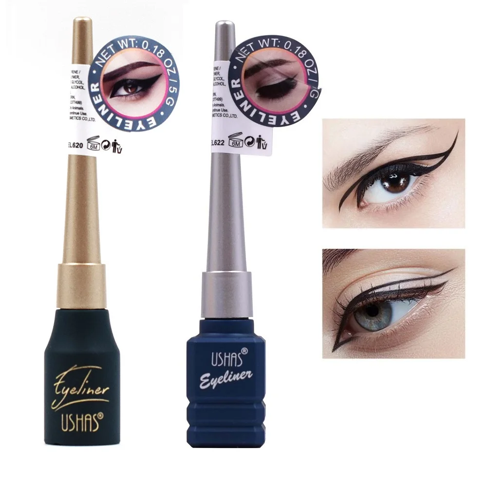 

12 шт./лот черная Стойкая подводка для глаз карандаш Быстросохнущий макияж натуральная водостойкая жидкая подводка для глаз женская космети...