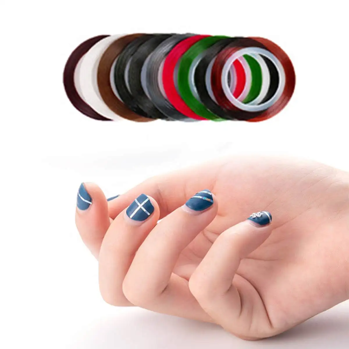 

35PCS DIY Nail Art Decoration Set Manicure Tools Crystal Handle Dotting Pen Acrylic Brushes Liner Painting Pen Nail Brushes