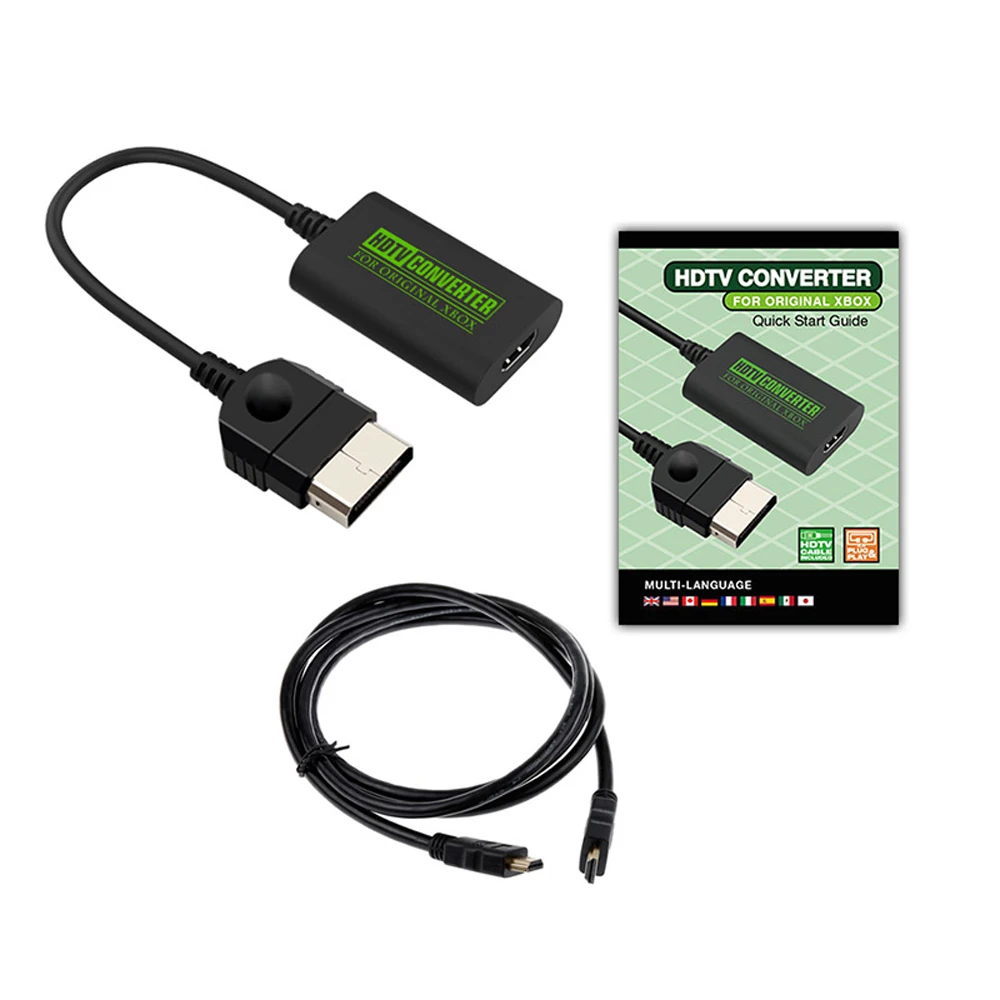 HD Converter Adapter for XBOX Retro Video Game Console High Definition 480p/720p/1080i Modes Output