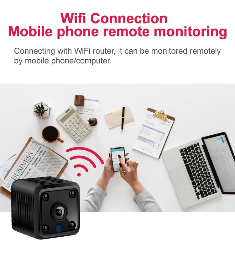 Jennov Wifi мини 2-мегапиксельная камера обнаружения микродвижения Двусторонняя аудио 1080P IP камера держатель небольшой инфракрасный ИК-нательная камера скрытая камера мини камера