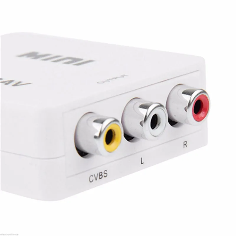 HDMI в Mini композитный адаптер для ps4 xbox ns CVBS RCA AV видео конвертер старый телевизор 1080p