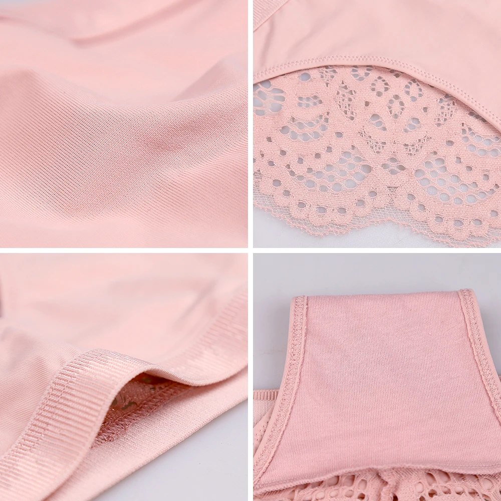 3 шт. Для женщин Невидимые Бесшовные бикини нижнее белье сексуальные кружевные