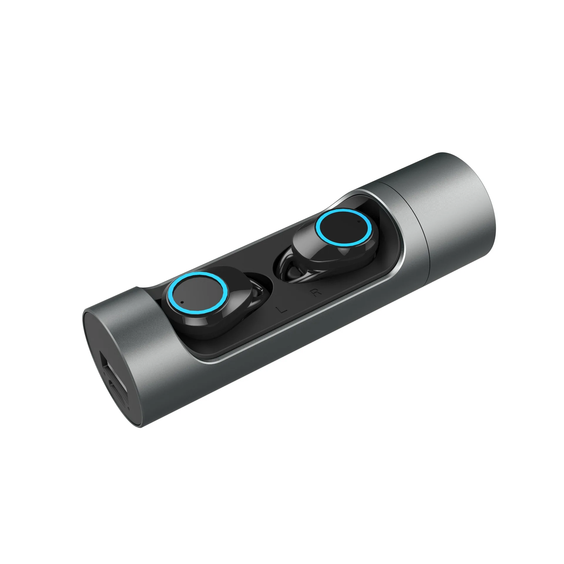 gray X8 Touch Control TWS Bluetooth 5.0 Earphone Sports Headset with Mic Mini Wireless Earphones Headphones IPX7 Waterproof Earbuds - Color: gray