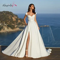 alagirls simple wedding dress long beach bridal gown elegant bridal dress bohemian wedding gown simple vestido novia