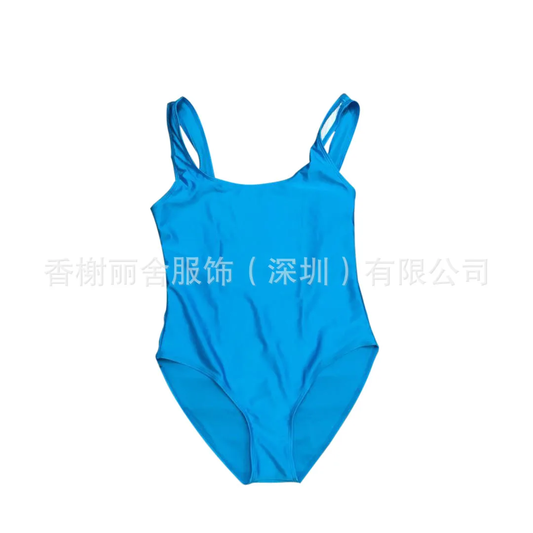 

2020 solid bikini one piece women's solid one piece blank one piece
