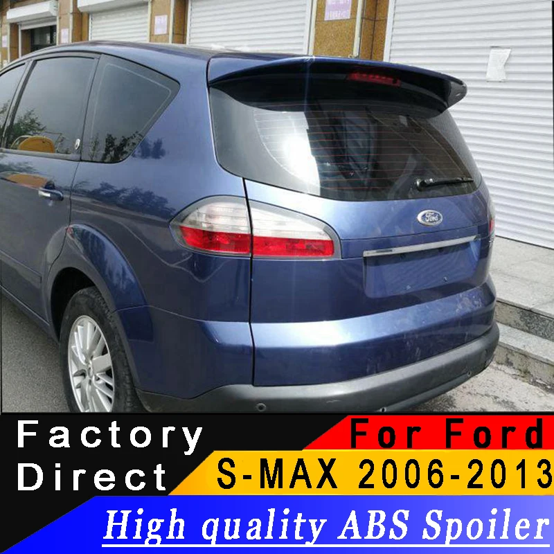 Для Ford S MAX 2006 до 2013 задний спойлер Высокое качество ABS из материала грунтовка DIY