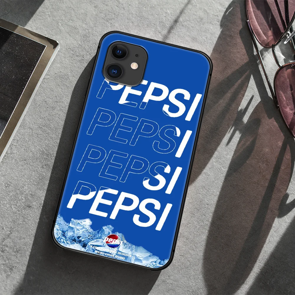 

Blue Coke beverage brand Phone Case Cover Hull For iphone 5 5s se 2020 6 6s 7 8 12 mini plus X XS XR 11 PRO MAX black Bumper
