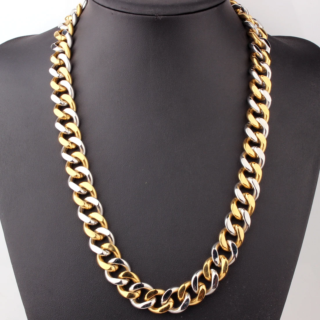 

Ожерелье Tiasri мужское из плотной нержавеющей стали, кубинская цепь Майами, звено-чокер в стиле хип-хоп, ювелирное изделие для мужчин, лучший п...