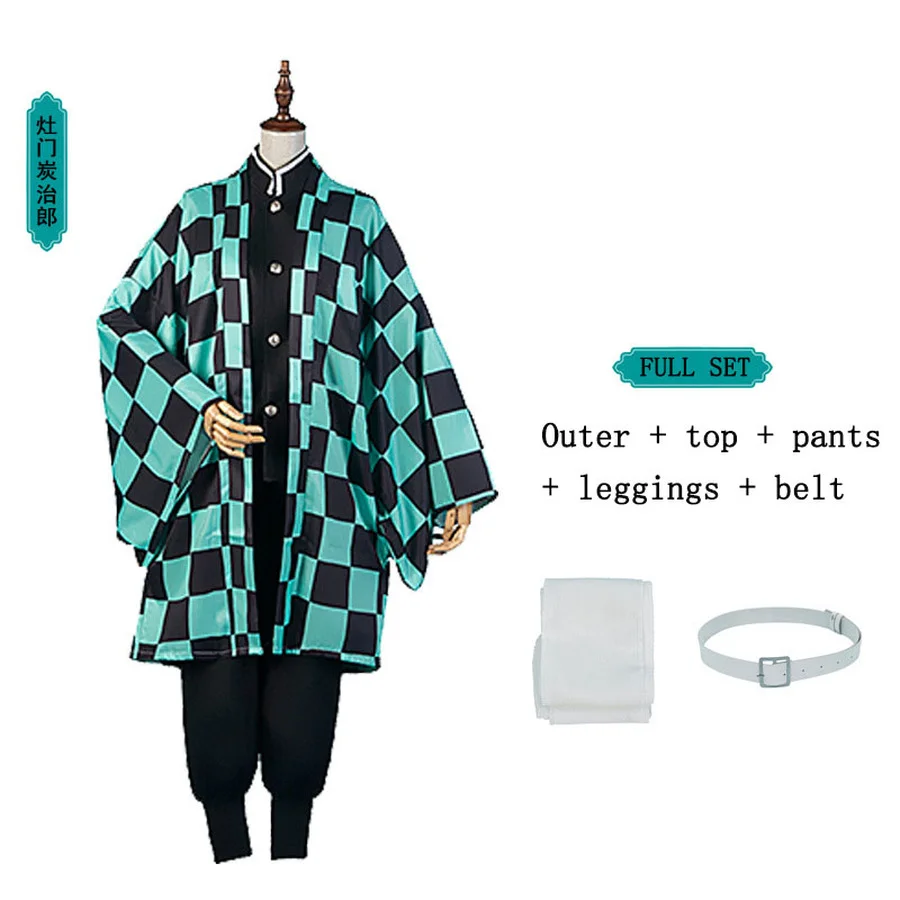 Кимоно для косплея женщин и мужчин аниме рассекающий демонов костюм танджиру