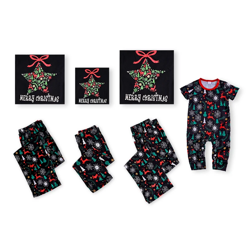 

Christmas Family Matching Pajamas Set Family Look Mother Daughter Father Baby Kids Sleepwear Mommy and Me Nightwear Clothes