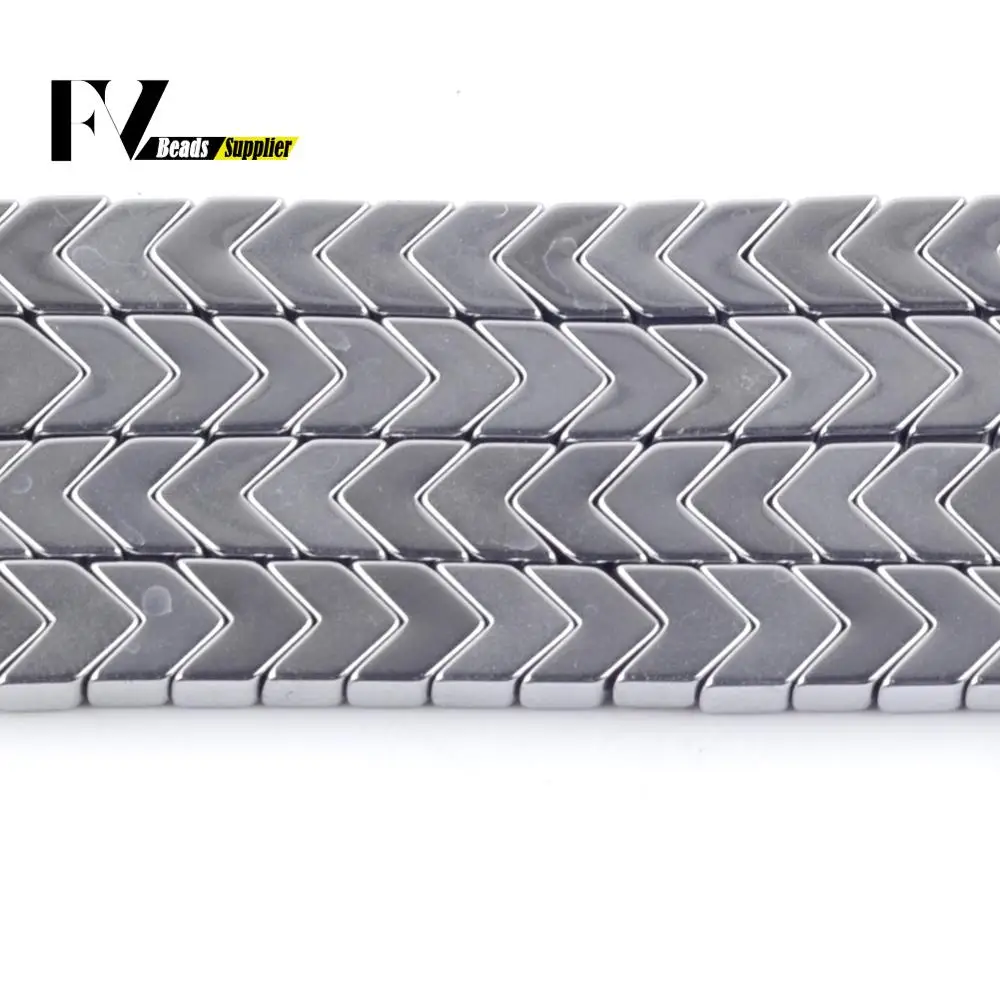 Натуральный серебряных стрелка гематит камень свободные бусины 4*2 мм 6*3 3*3 8*3 для