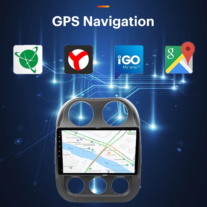 Автомагнитола AKAMATE для JEEP COMPASS 2010-2015 мультимедийный проигрыватель 2 Din с экраном 10