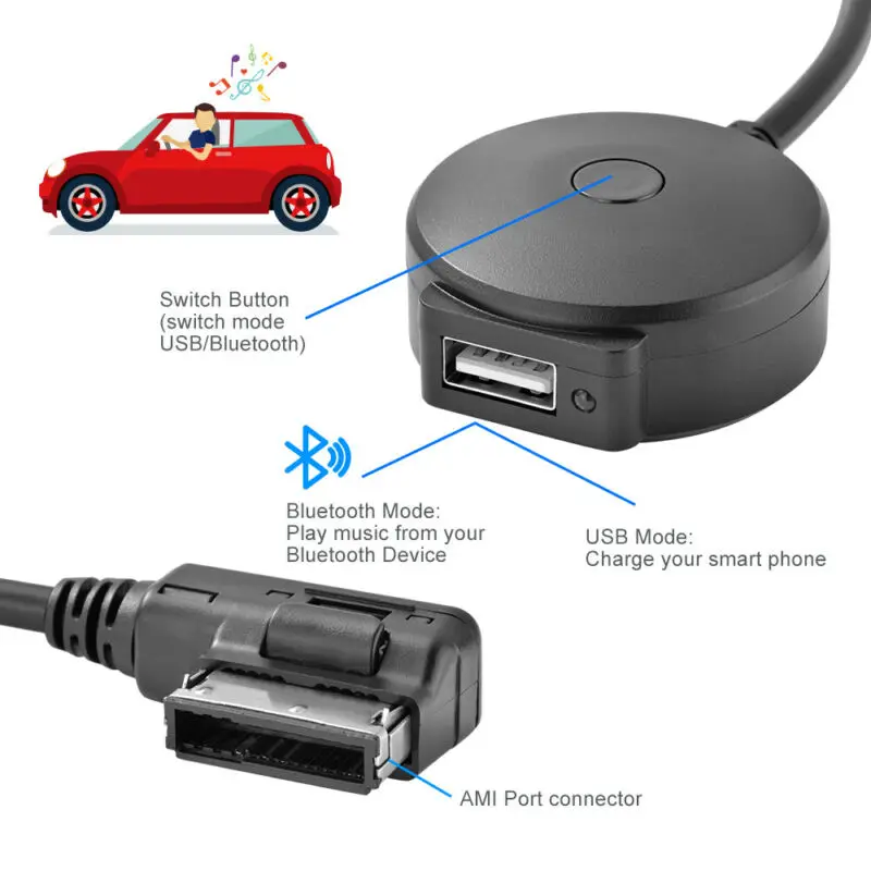 

USB Bluetooth музыкальный адаптер соединитель Замена ПВХ + медные аксессуары
