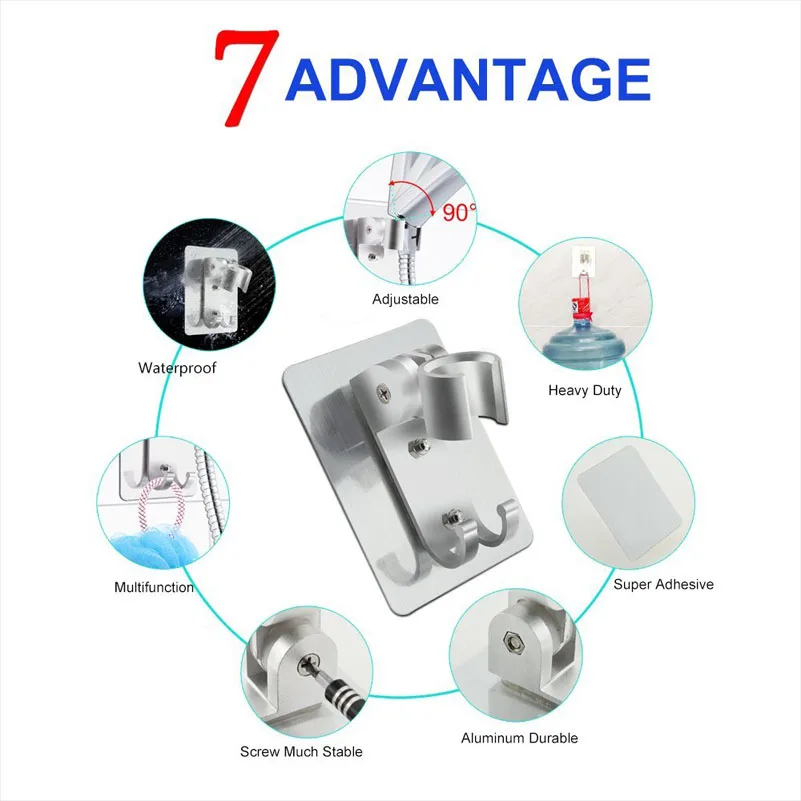 Настенная гелевая насадка для душа Подставка Кронштейн держатель ручная Душевая