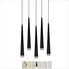 Диммируемые подвесные светильники, конусная длинная трубка, светодиодная Подвесная лампа, кухонные осветительные приборы 7 Вт, 12 Вт