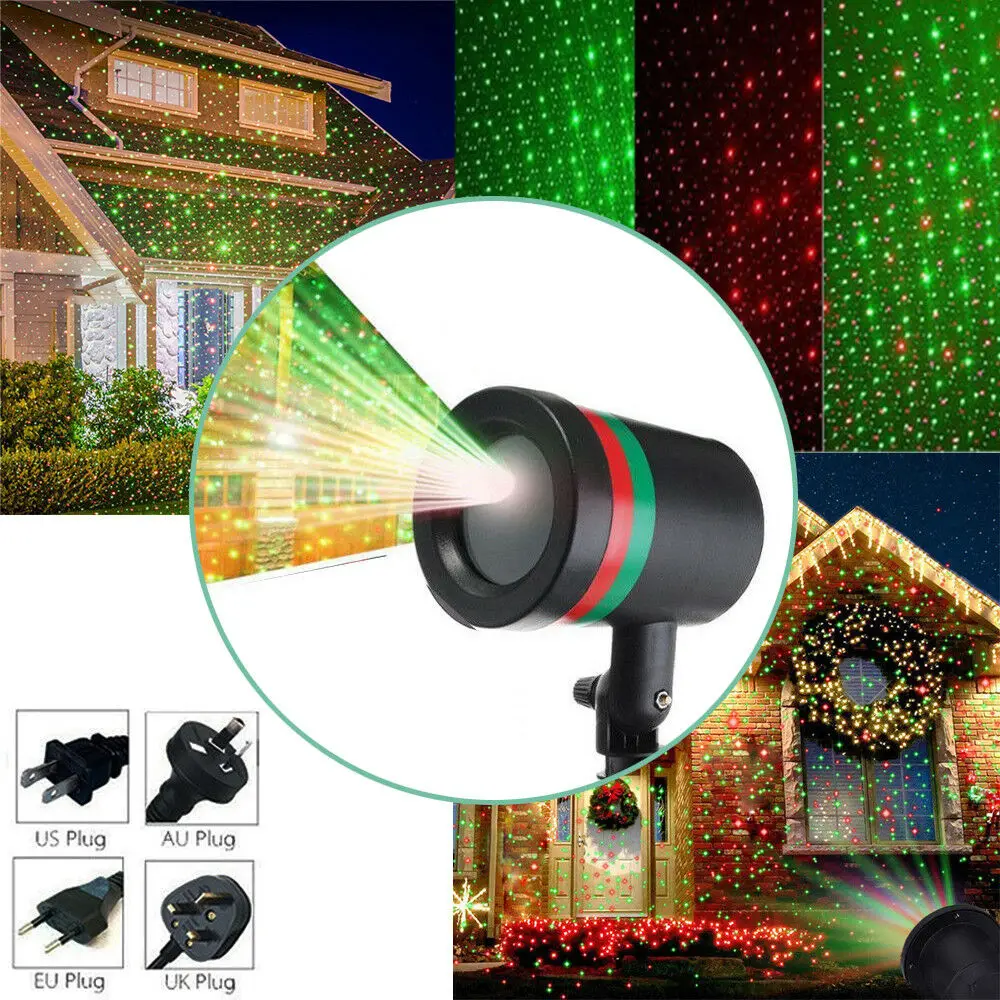 

1 PC Christmas LED Moving Laser Projector Light Xmas Party Outdoor Landscape Lamp Gift Novel