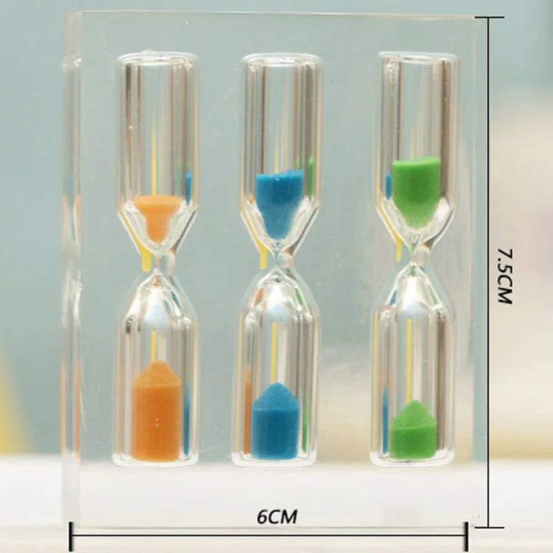 10 шт креативное время акриловые песочные часы таймер 1/2/3/4/5 минуты Воронка для