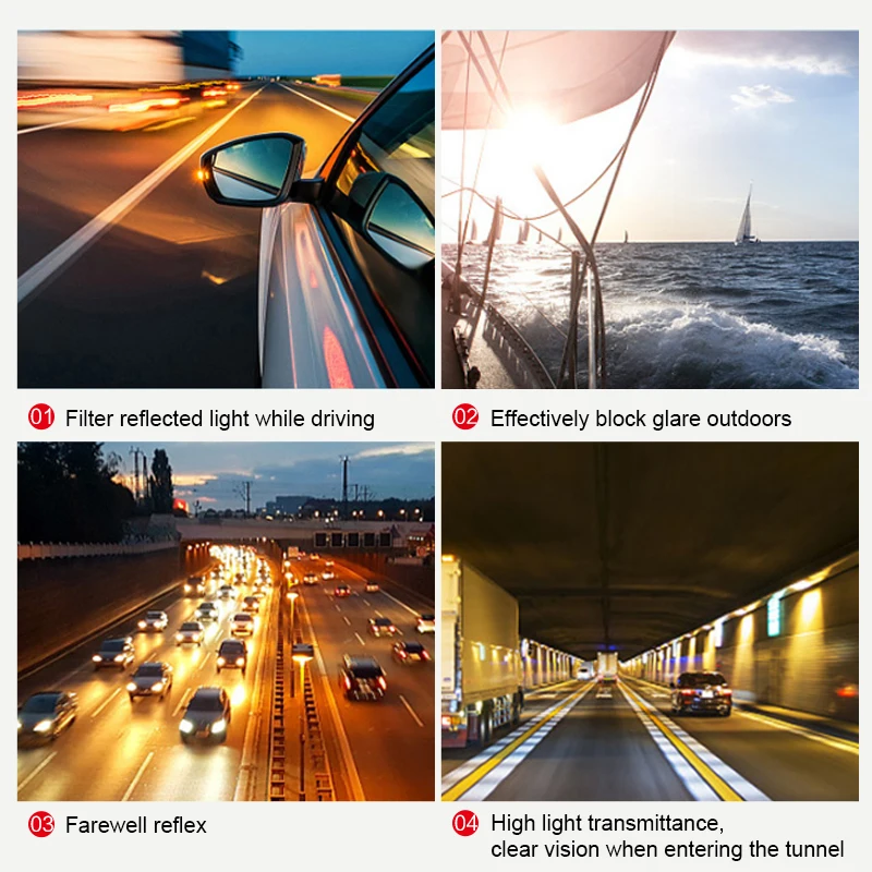 Автомобильные очки ночного видения солнцезащитные для вождения с УФ-защитой Lada