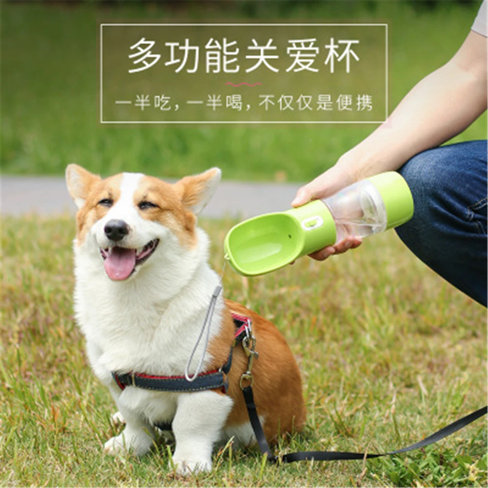 Portable Dog Water Bottle Pet Drinking Feeder Bowl Outdoor Travel Bowls Pets Dispenser | Дом и сад