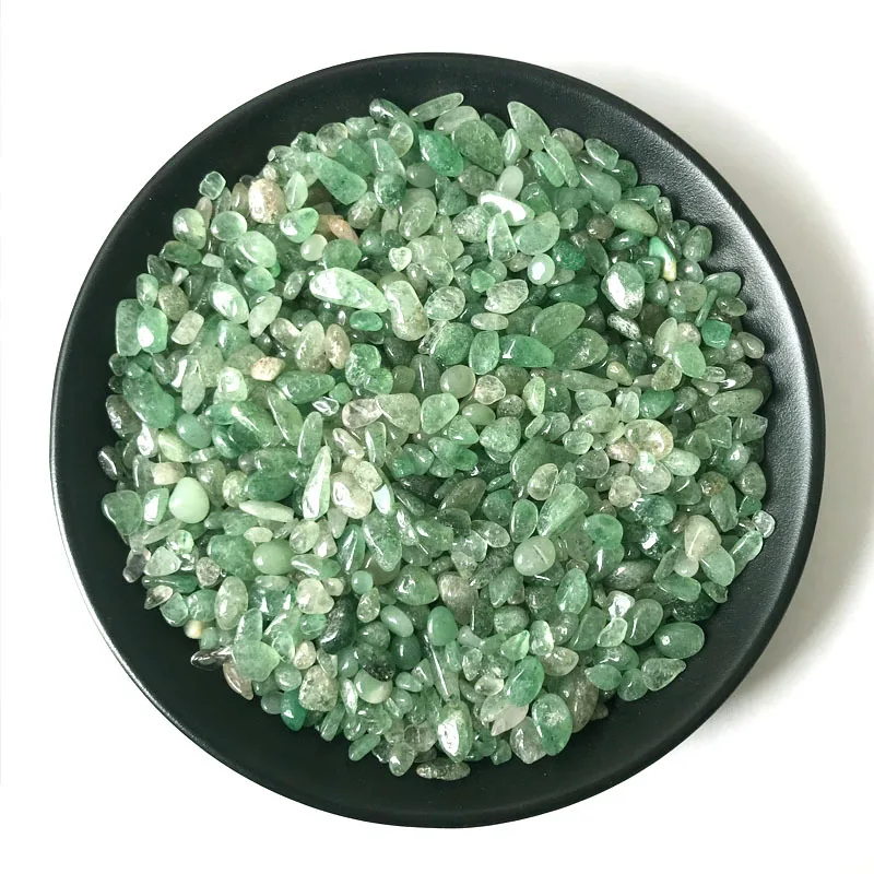 

100g Natural Stone Mineral Crystal Green Strawberry Crystal Quartz Healing DIY material gravel Stone Home Decoration Crafts