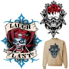 В стиле Джокер патчи череп Термальность наклейки на одежде термонаклейки для одежды термоклейкие патч аппликация сделай сам в полоску в стиле панк