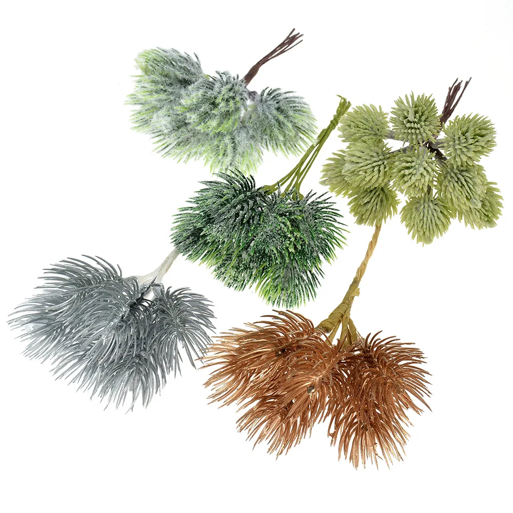 6 шт. искусственная сосна игла рождественские украшения для дома декоративные