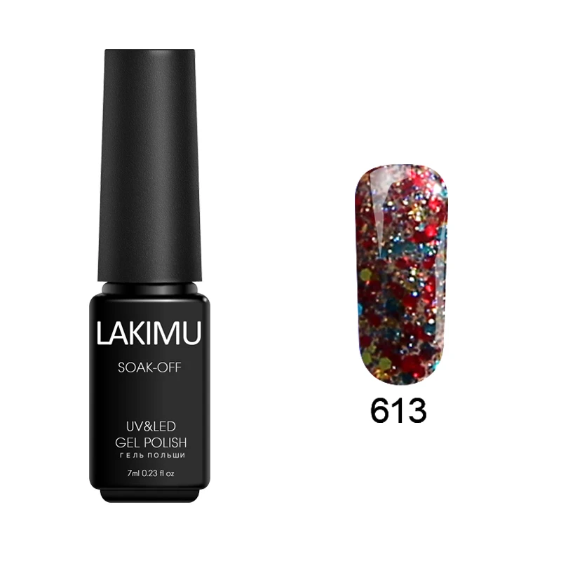 613 Lakimu 3D Алмазный Блеск Bluesky Гель-лак для ногтей долговечный супер звезда замочить от УФ светодиодный Гель-лак для ногтей Перманентный акриловый набор для ногтей - Цвет: 613