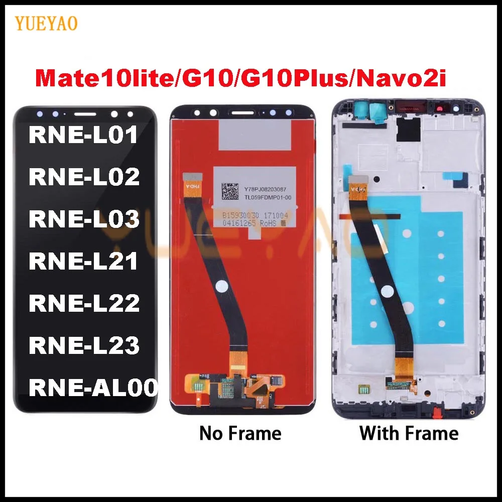 Новый Mate 10 Lite ЖК дисплей для Huawei рамка дисплея G10/G10 Plus RNE AL00 Nova 2i L21 сенсорный экран