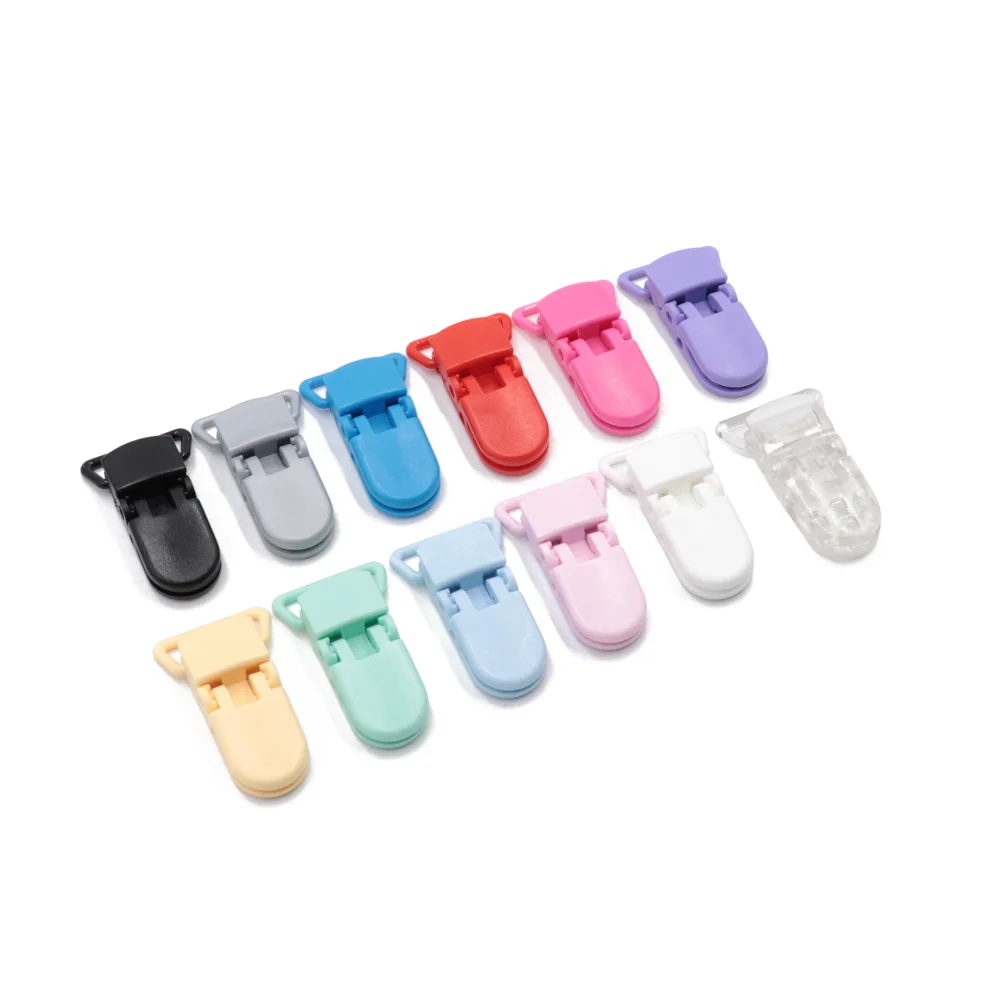 TYRY. HU 50 unids/lote chupete Clip para sostenedor para chupete de beb&eacute; cuentas silicona mordedor de silicone beb para beb&eacute; DIY chupete cadena accesorios productos para beb&eacute;s mordedor bebe mordedor silicona-2