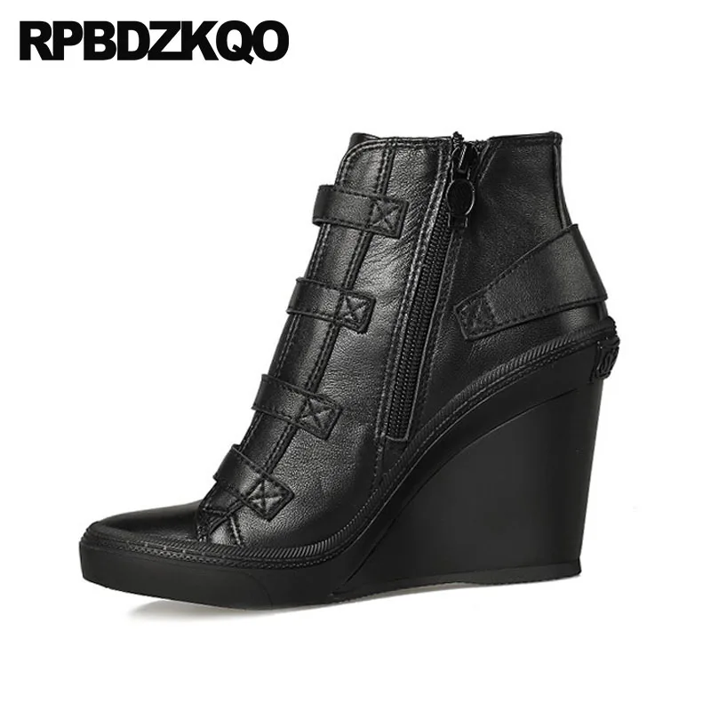 10 обувь ремни на каблуке больших размеров овчина Зимние сапоги женщин бренда