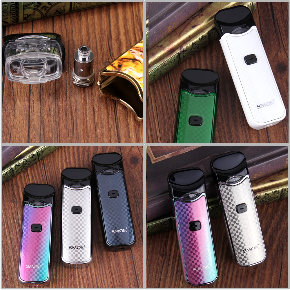 Smok Nord Pod vape комплект с аккумулятором 1100 мАч 3 мл картридж сетка спиральная электронная сигарета Vape pod Kit vs SMOK novo
