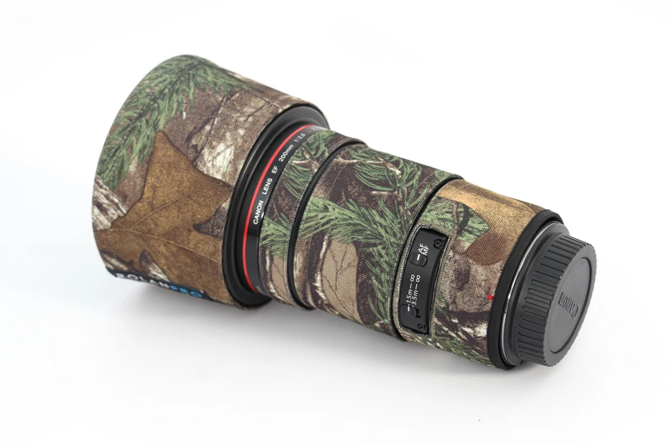 Камуфляжный водонепроницаемый чехол для объектива Canon EF 200 мм F2.8 L II USM |