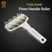 pizza needle roller wheel pizza bread needle punchers roller pie pastry dough durable bakeware pizza scisso