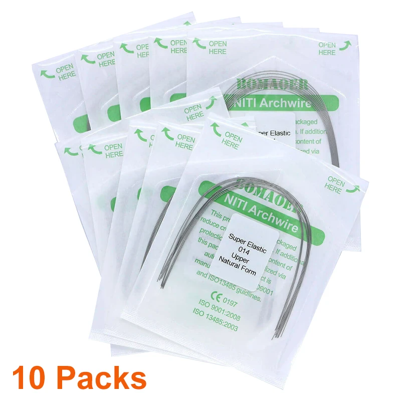 Ортодонтическая АРКА 10 упаковок супер эластичная стоматологическая техника