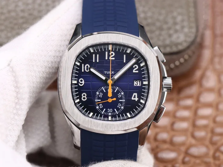 

Replica Men's Watches TULX 5968A-001 Automatic Mechanical Chronograph Watch Blue Fashion Casual Hot-sale Top-quality