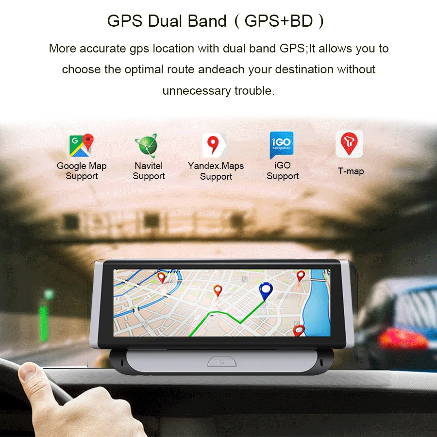 Автомобильный видеорегистратор Anfilite 4G ADAS GPS навигация Full HD 1080P 7 84 &quotAndroid 5 1 с двумя