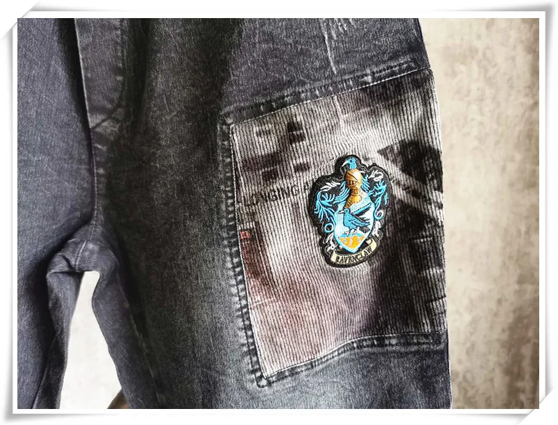 LYUZHE Distressed Patchwork Women Pencil Pants 2021 Spring Spliced Female Denim Pants Elastic Waist Full Length Pants QDY032