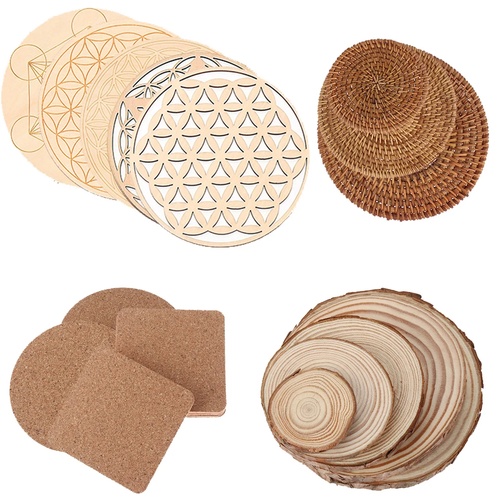 Ротанговая натуральная круглая искусственная чакра цветок жизни натуральный