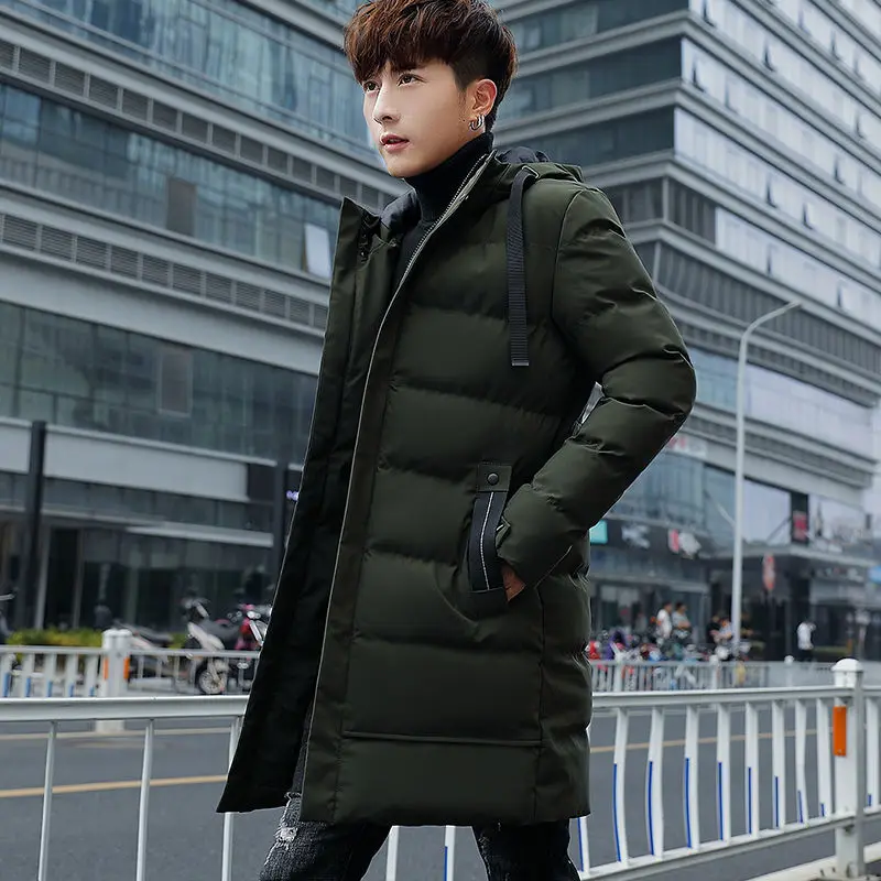 

Новая зимняя мужская стеганая куртка средней и длины