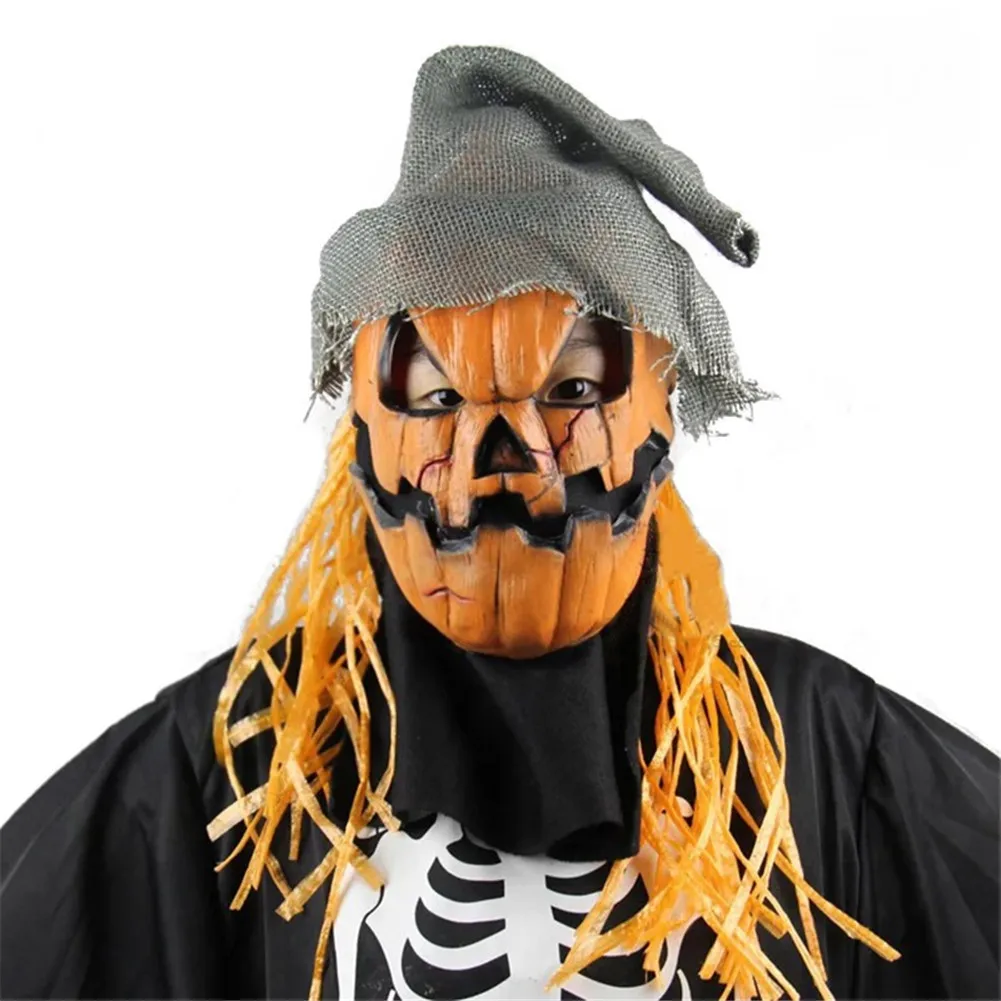 Маска ужаса для Хэллоуина латексная маска чучело реквизит танцев головы