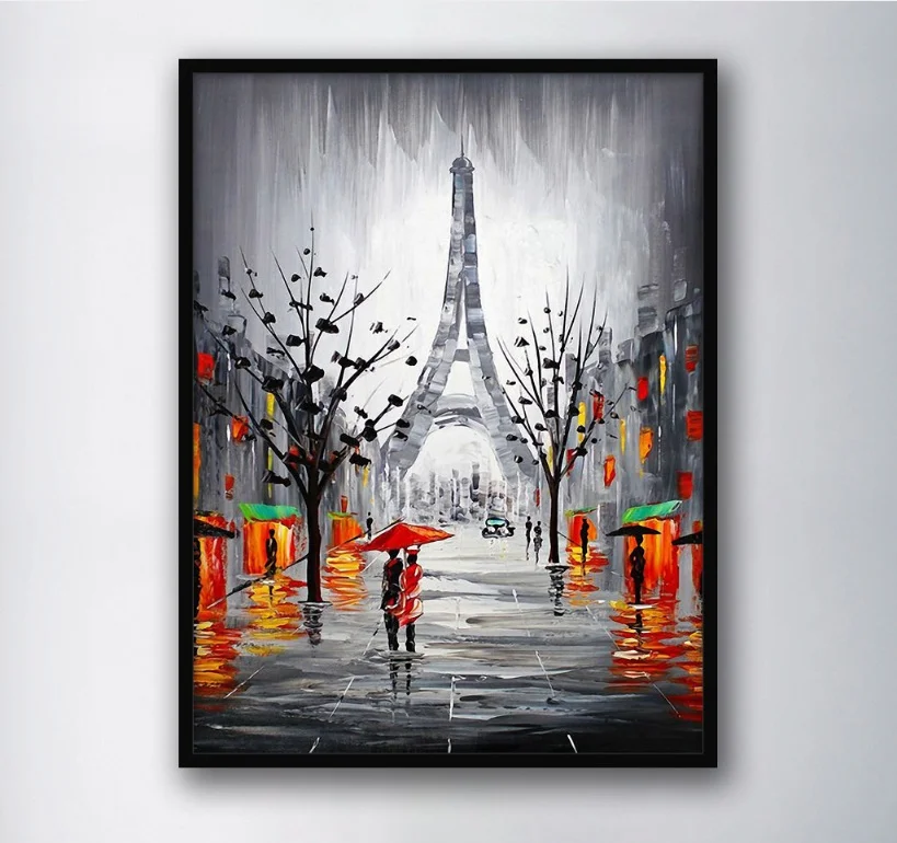 Настенная Картина на холсте аллея бульвар Плоскостные деревья декоративные